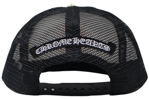 Chrome Hearts Eyechart Trucker Hat
Black/White/Red