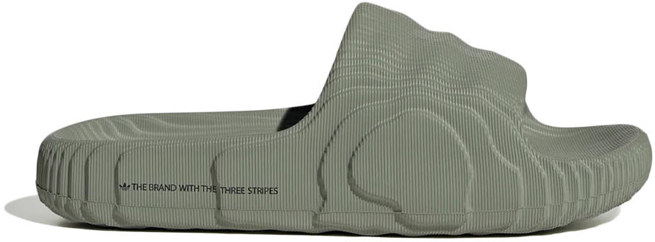 adidas Adilette 22 Slides  Silver Green