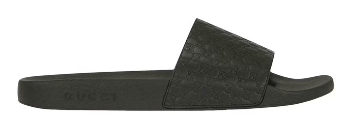 Gucci Microguccissima Slide Black