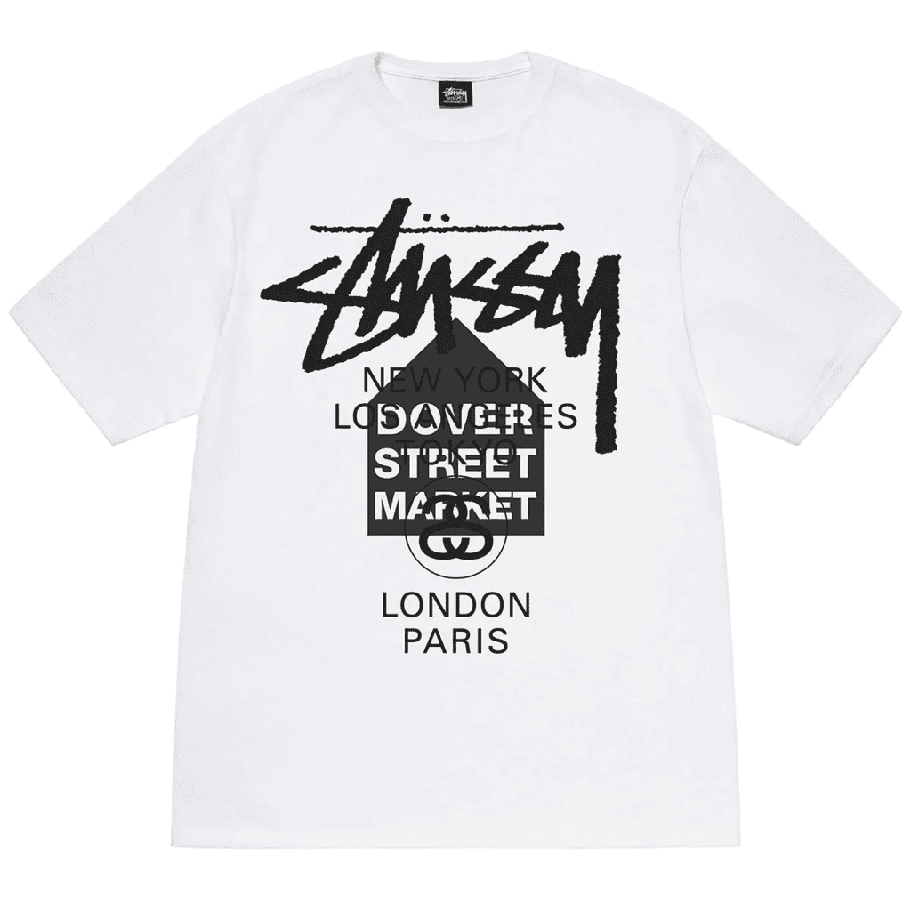 Stussy x Dover Street Market World Tour T-shirt ‘White’