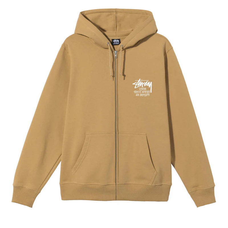 Stüssy DSM Men's Los Angeles Zip Hoodie Khaki – shoegamemanila