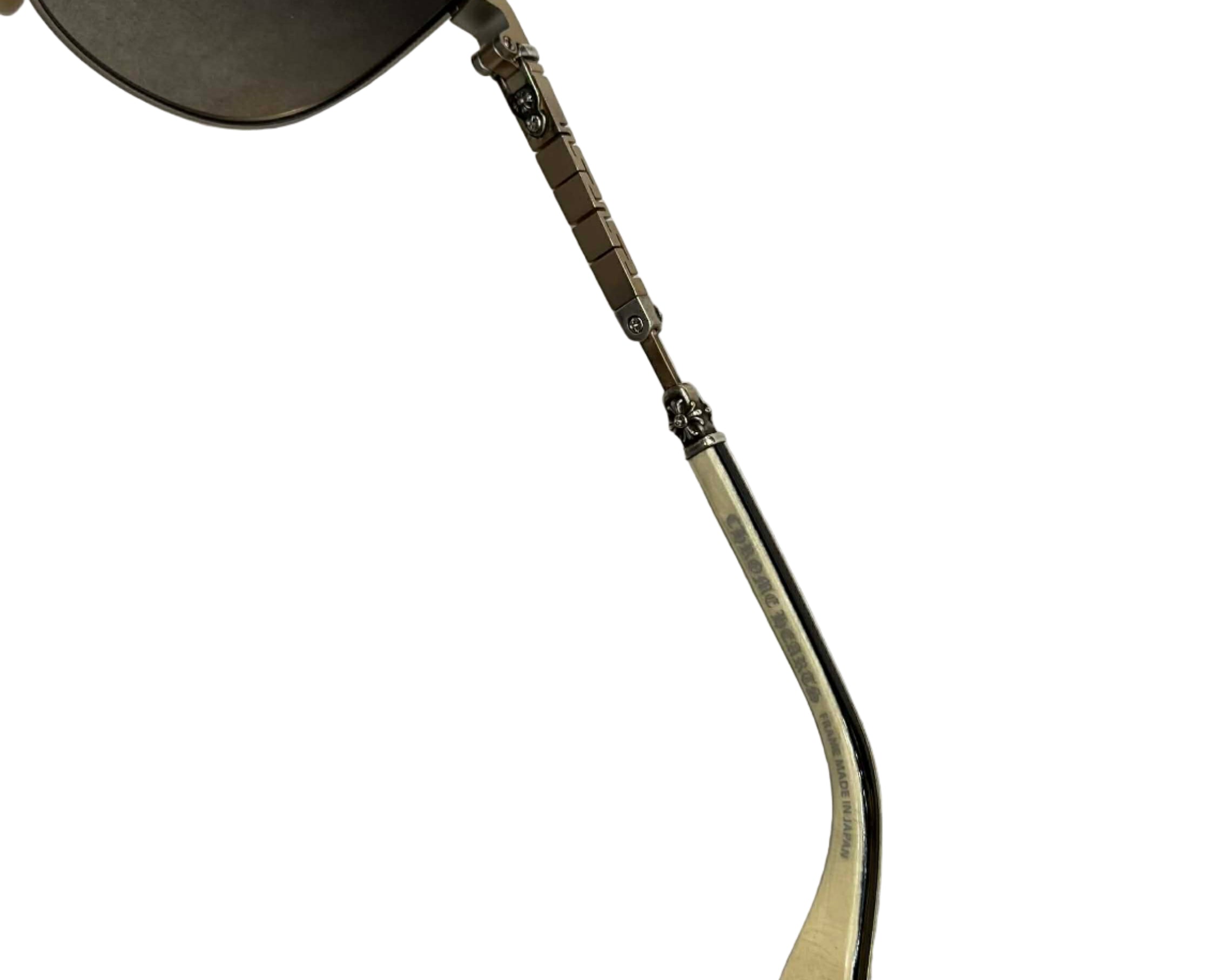 Chrome Hearts Jack Addict Aviator Sunglasses with a Goldtone Metal Frame (Like New)