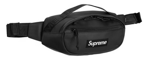 Supreme Leather Waist Bag Black