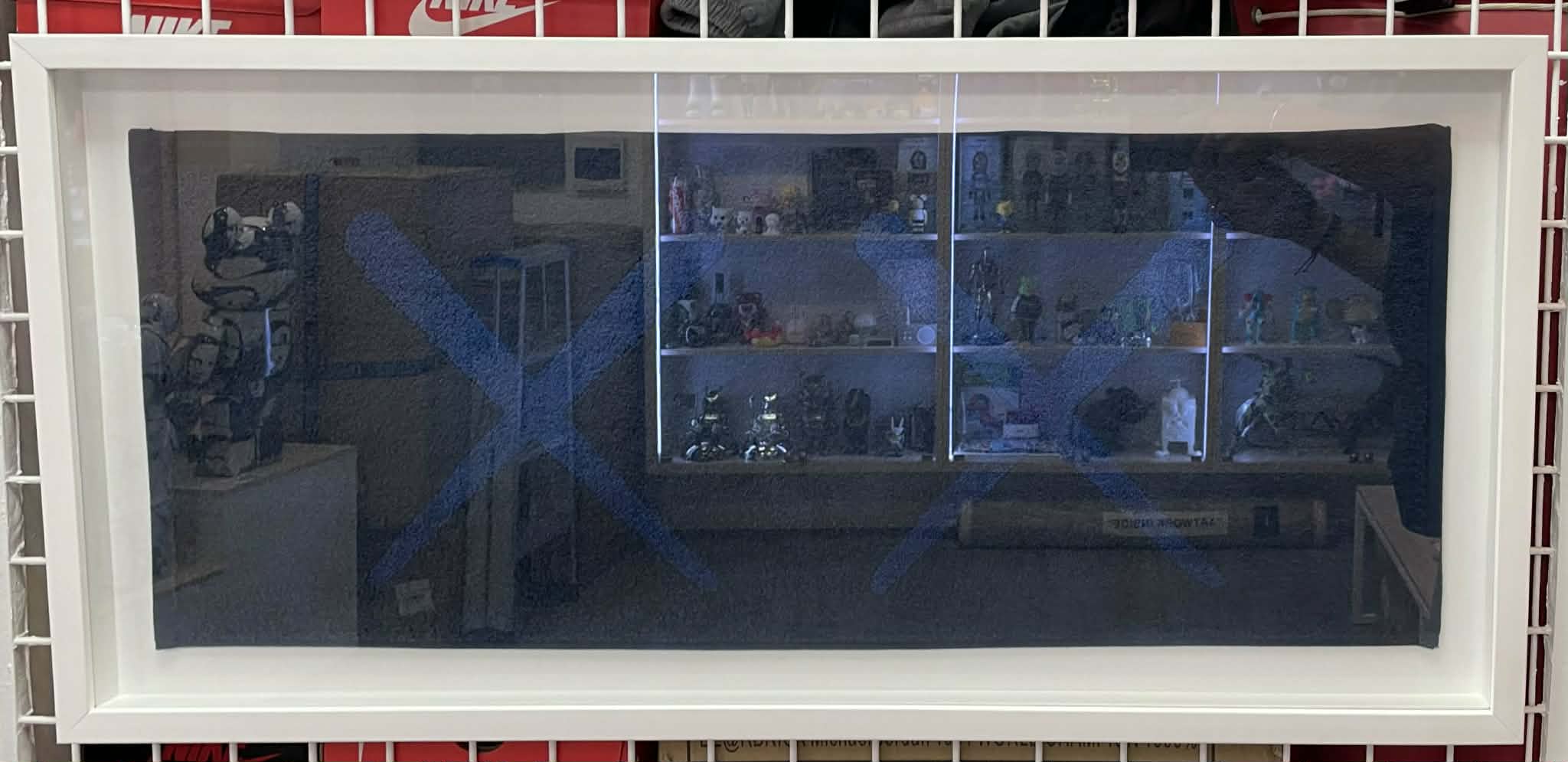 KAWS Holiday Towel Navy (Framed)