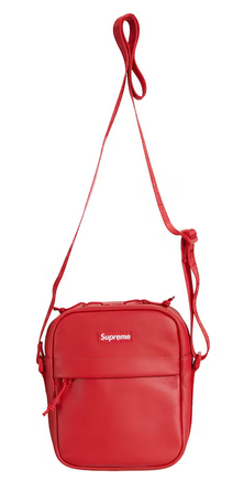 Supreme Leather Shoulder Bag Red