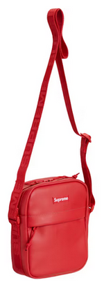 Load image into Gallery viewer, Supreme Leather Shoulder Bag Red
