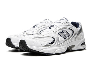 New Balance 530 White Silver Navy