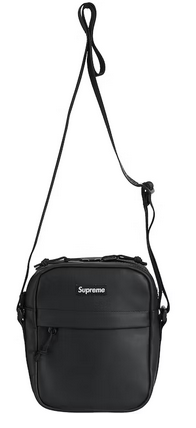 Supreme Leather Shoulder Bag Black