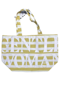 GENTLE WOMAN Dalmatians Striped Tote Bag