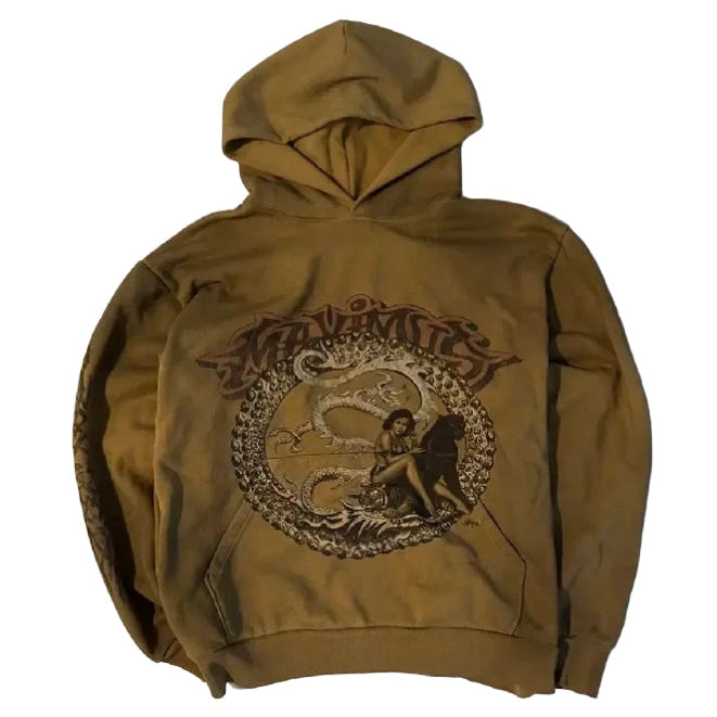 Travis Scott Circus Maximus Stadium Tour 25 Spray Hoodie Tan