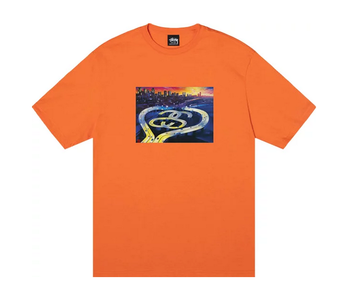 Stussy SS Highway Tee Coral