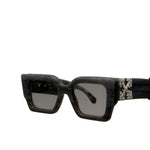 Load image into Gallery viewer, OFF-WHITE Catalina Rectangular Frame Sunglasses Light Grey/Light Grey/White (Pre-owned)
