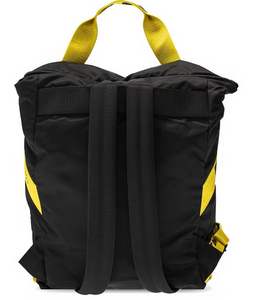 OFF-WHITE Printed Backpack Logo Applique Black/Yellow