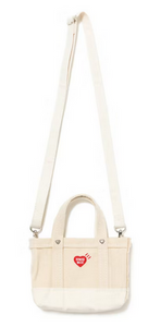 Human Made Heavy Canvas Mini Shoulder Tote Bag White