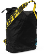 Load image into Gallery viewer, OFF-WHITE Printed Backpack Logo Applique Black/Yellow
