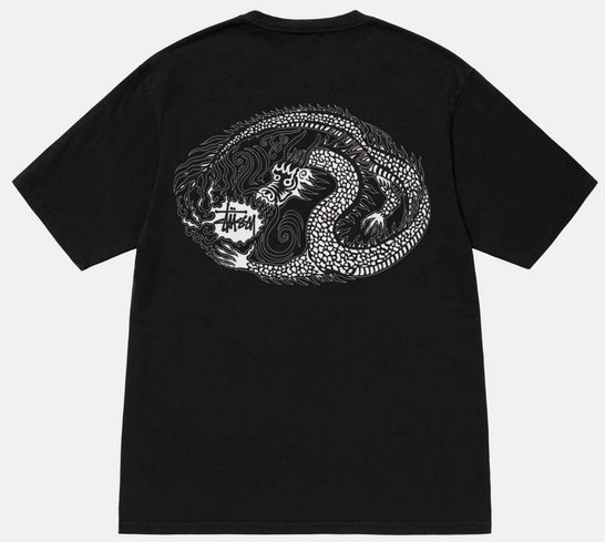 Stussy Mosaic Dragon Pig. Dyed Tee