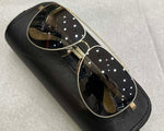 Load image into Gallery viewer, Chrome Hearts Jack Addict Aviator Sunglasses with a Goldtone Metal Frame (Like New)
