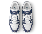 Load image into Gallery viewer, Louis Vuitton LV Trainer Monogram Denim White Blue
