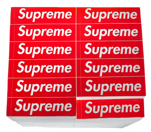 Supreme Rotary Hero Sticker Bricks Stool Side Table Red