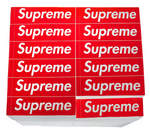 Load image into Gallery viewer, Supreme Rotary Hero Sticker Bricks Stool Side Table Red
