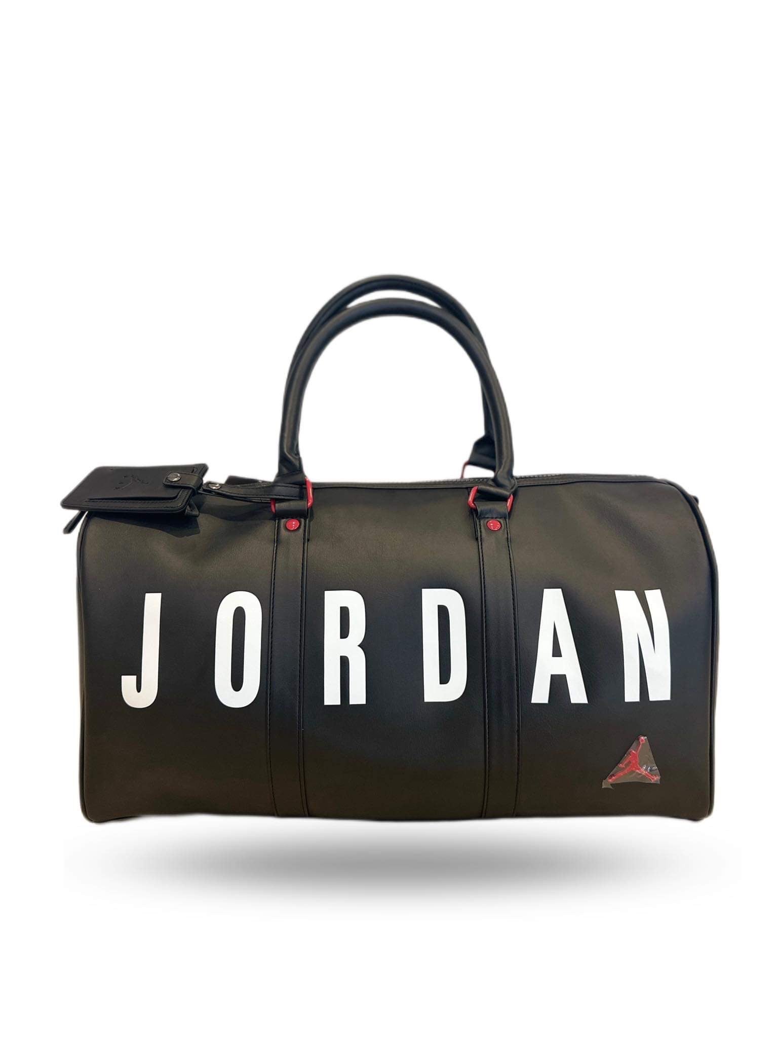 Jordan Duffle Bag Leather Black/Red/White – shoegamemanila