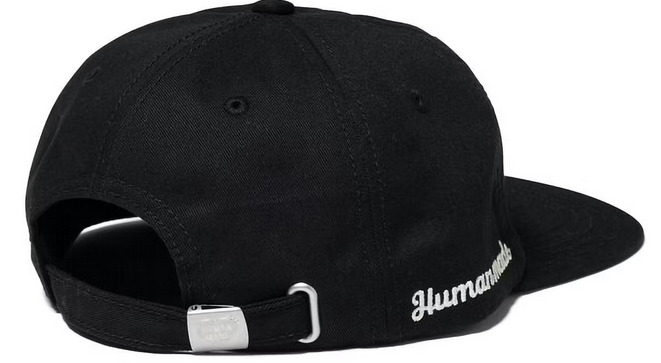 HUMAN MADE 6 PANEL CAP #1 BLACK Caps HUMAN MADE 5Panel Nylon Cap