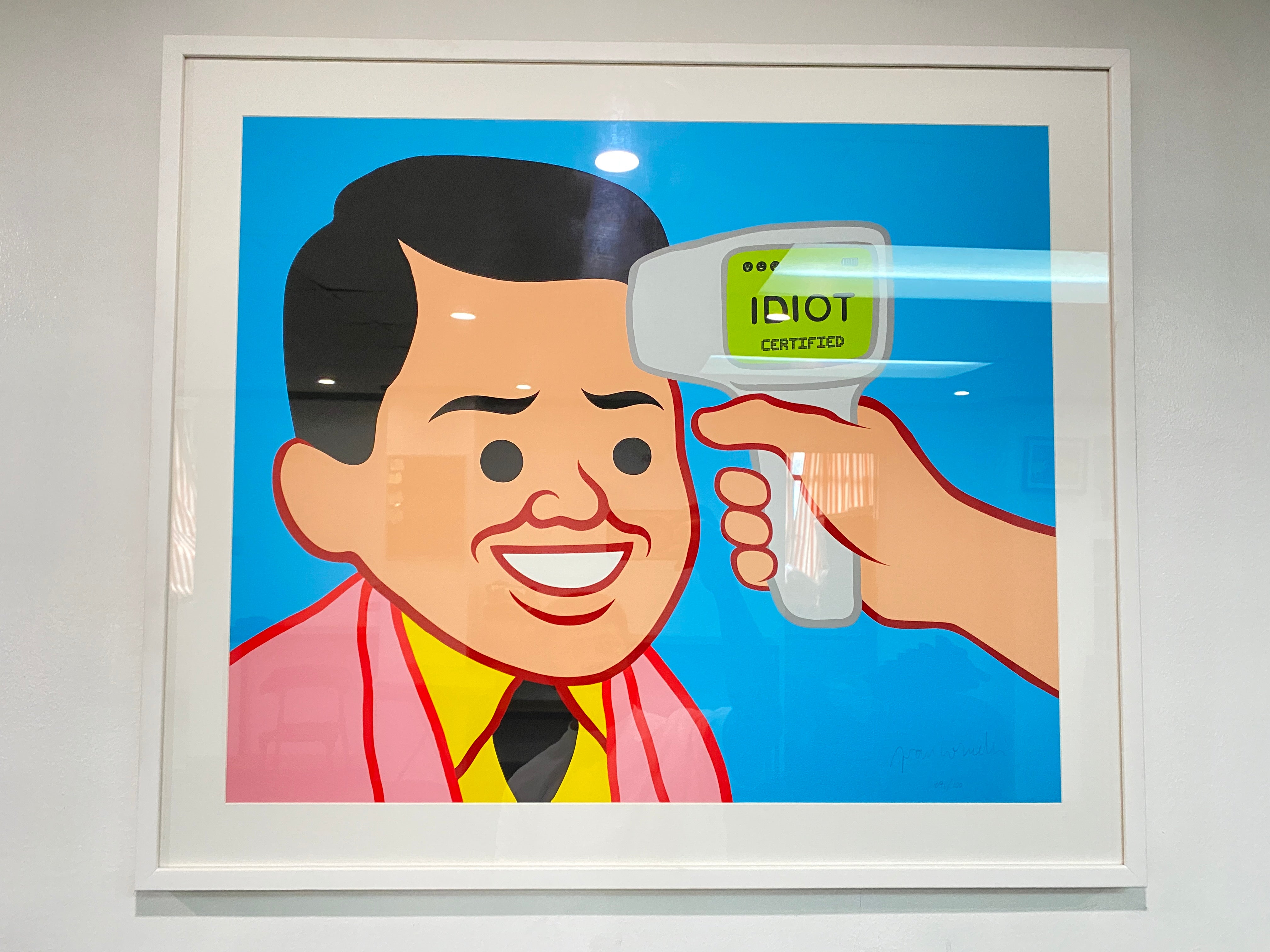 Joan Cornellà Idiot Print, 2023 (Signed/Numbered) (Framed)