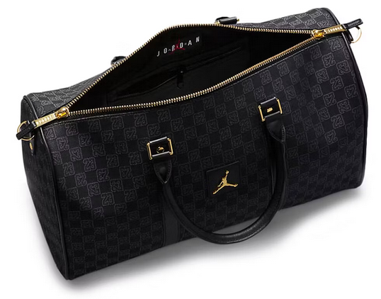 Jordan Monogram Duffle Bag Black – shoegamemanila