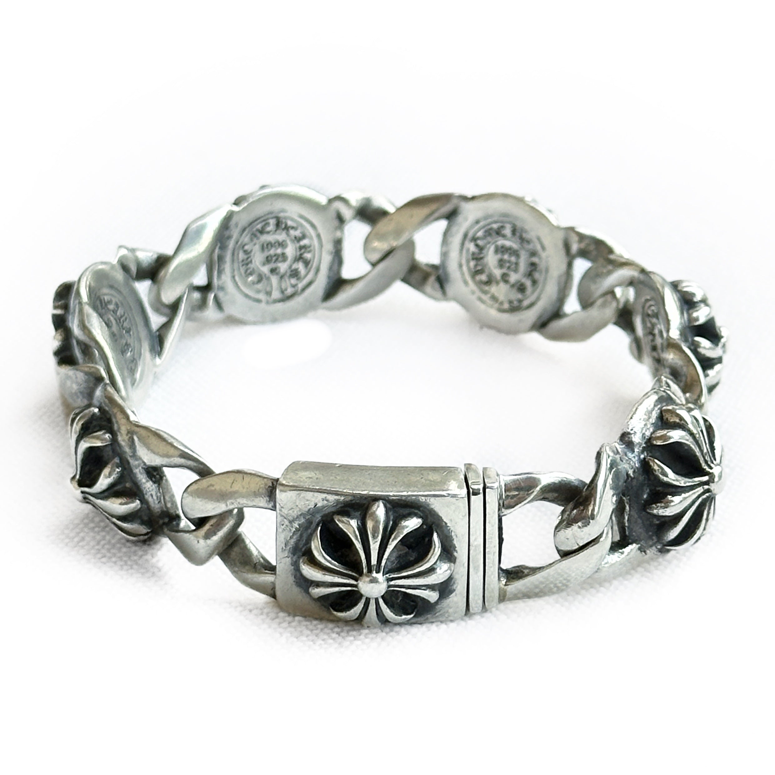 Chrome Hearts Cross Link Silver 5 Link