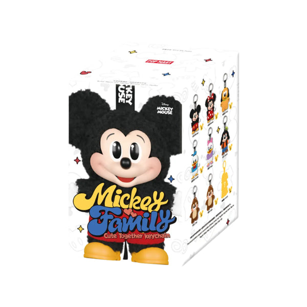 Pop mart Mickey Family Cute Together Keychain Series Figures