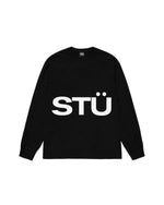 Load image into Gallery viewer, STUSSY All Caps Ls Tee Black
