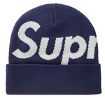 Load image into Gallery viewer, Supreme Big Logo Beanie Beanie (FW23) Navy
