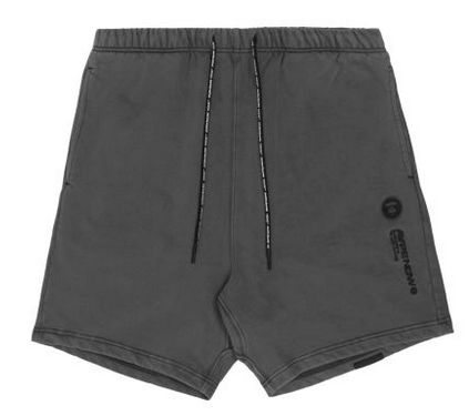 AAPE Moonface patch sweat shorts Grey