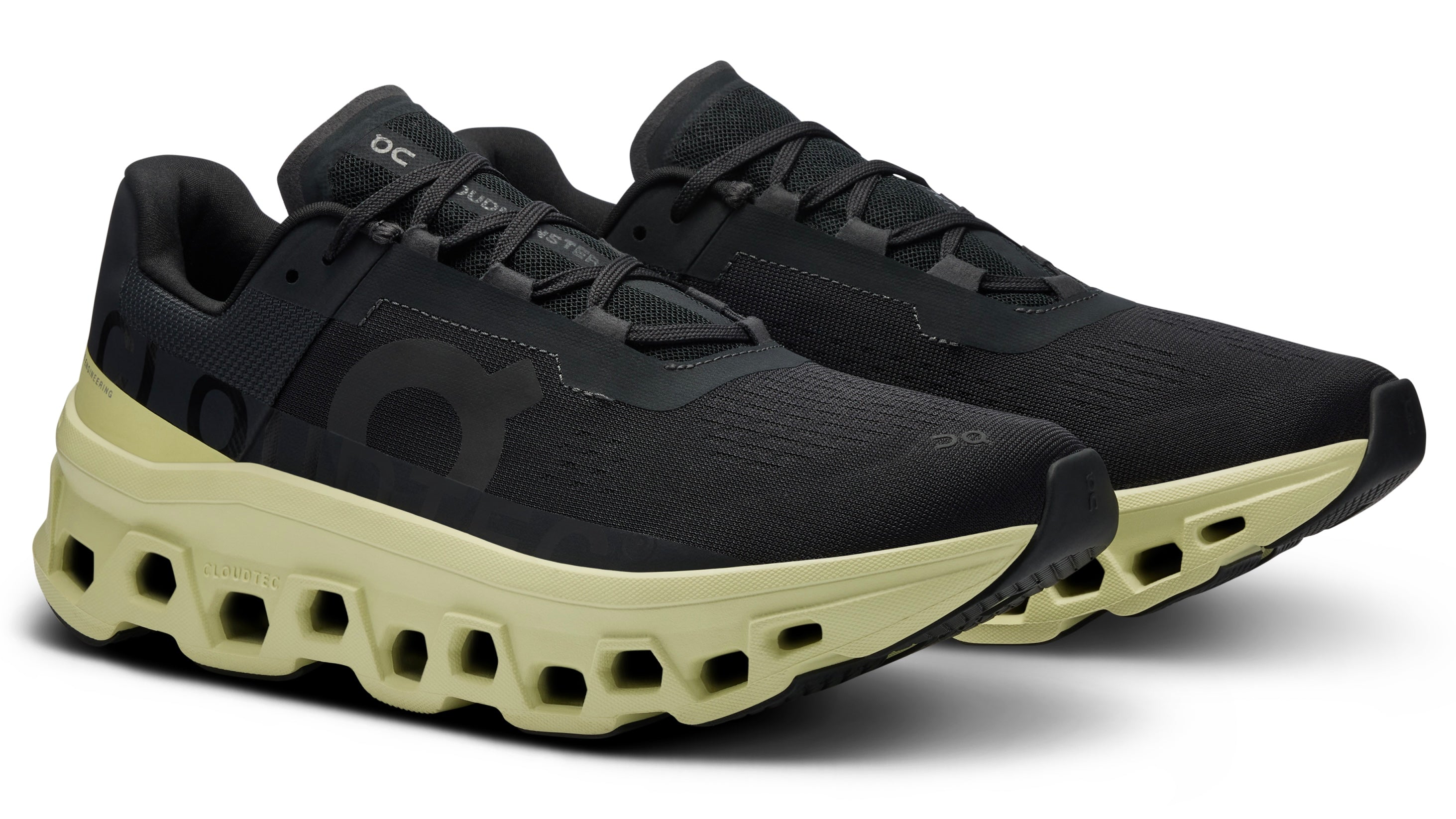 On Cloudmonster Men 
Black/Acacia size 12 preowned On Cloudmonster Men main image 4