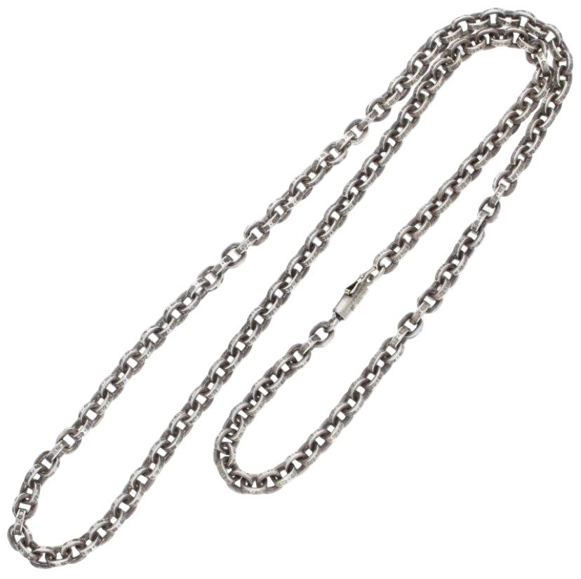 Chrome Hearts  Silver Paperchain Necklace 24” “Rank A” good condition