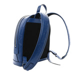 Load image into Gallery viewer, Gucci Calfskin GG Tennis Embossed Backpack Intense Metal Blue Black

