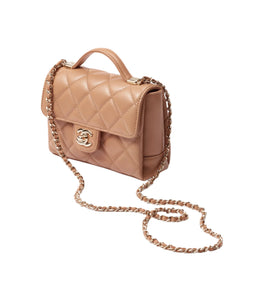 Chanel Mini Flap Bag With Top Handle