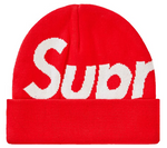 Load image into Gallery viewer, Supreme Big Logo Beanie (FW19) Red
