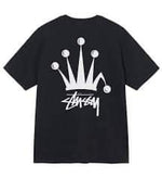 Load image into Gallery viewer, STUSSY CROWN BLACK TEE
