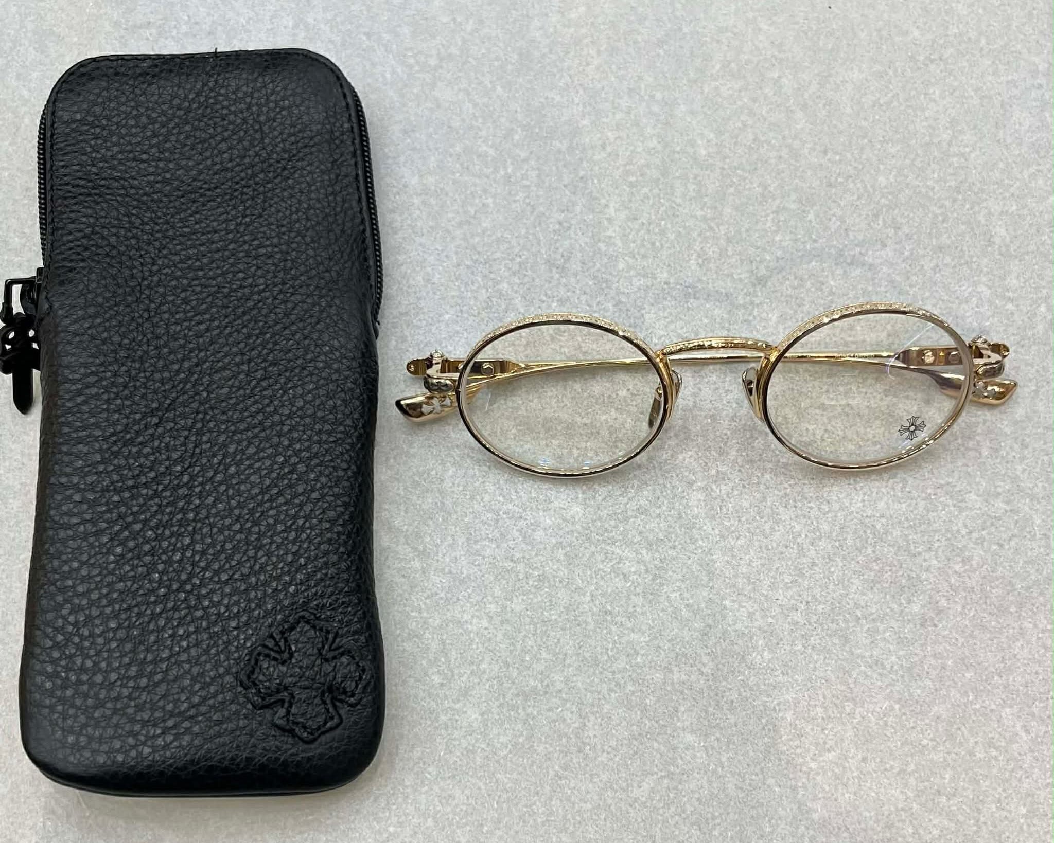 Chrome Hearts Honey Dipped Glasses (Gold Frame)