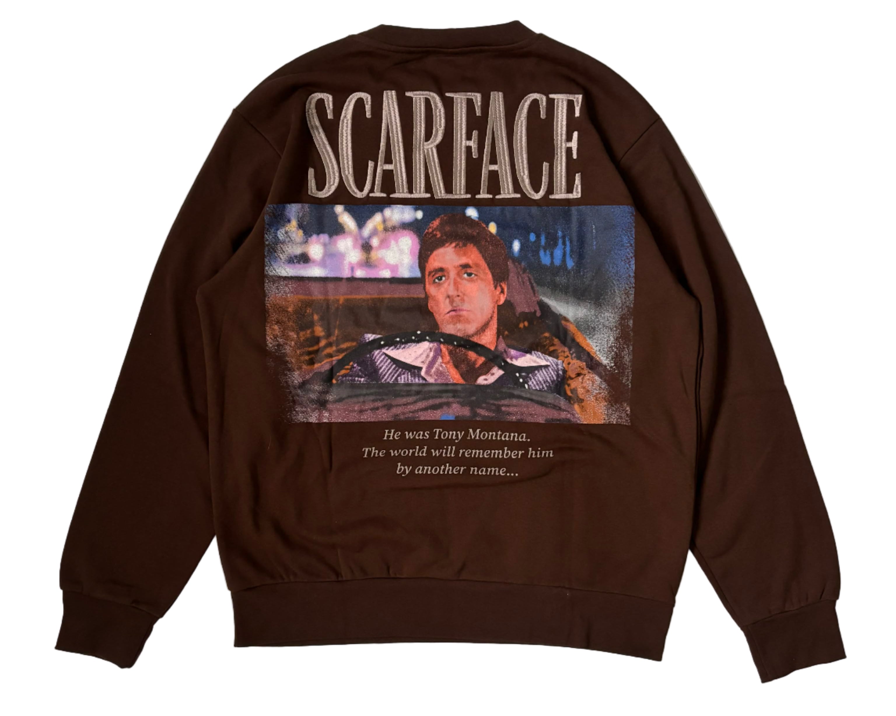 Scarface Tony Montana Crewneck Olive