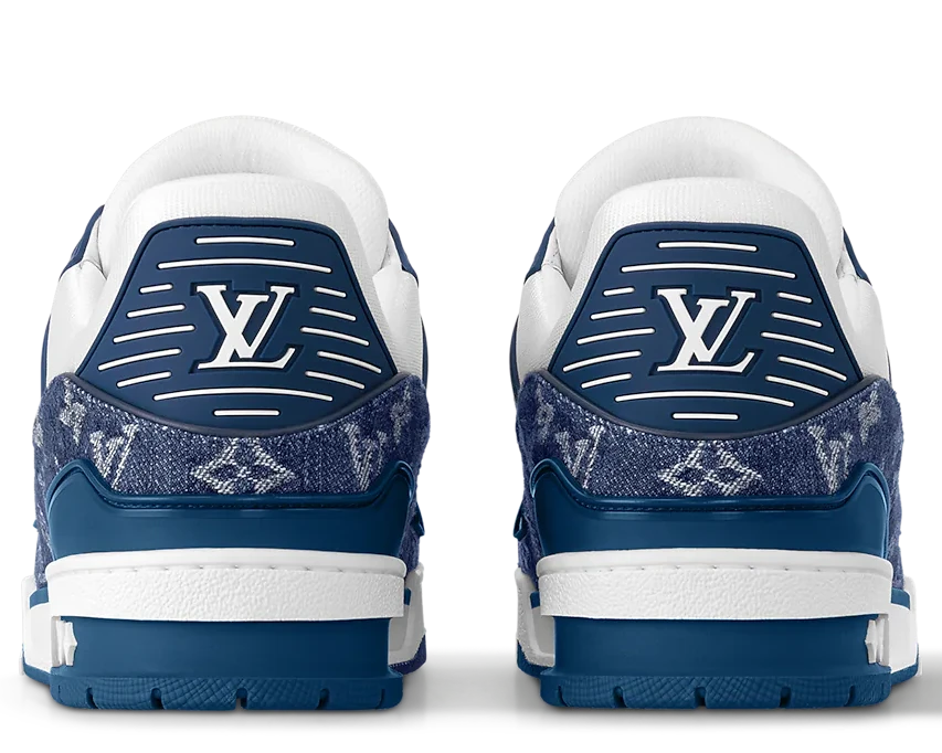 Louis Vuitton LV Trainer Monogram Denim White Blue