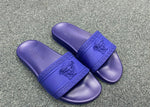 Load image into Gallery viewer, Versace Palazzo Slides Blue
