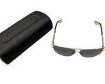Load image into Gallery viewer, Chrome Hearts Jack Addict Aviator Sunglasses with a Goldtone Metal Frame (Like New)
