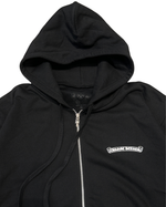 Load image into Gallery viewer, Chrome Hearts Scroll Logo Zip Up Hoodie Black
