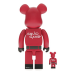 Load image into Gallery viewer, Bearbrick x Squid Game Guard (Triangle) 100% &amp; 400% Set
