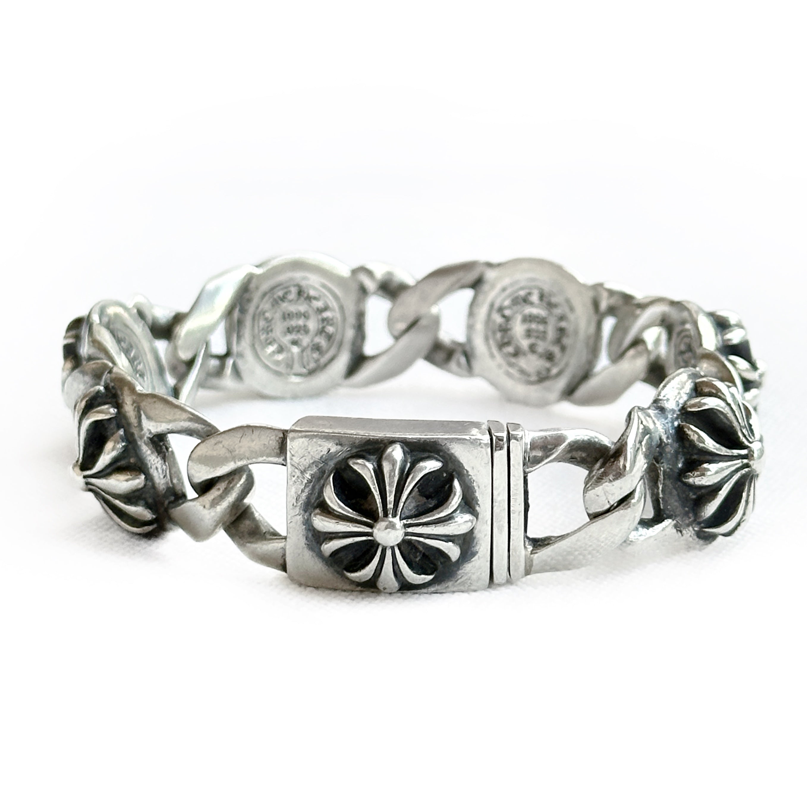 Chrome Hearts Cross Link Silver 5 Link