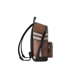 Burberry Check Backpack Dark birch brown