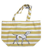 Load image into Gallery viewer, GENTLE WOMAN Dalmatians Striped Tote Bag
