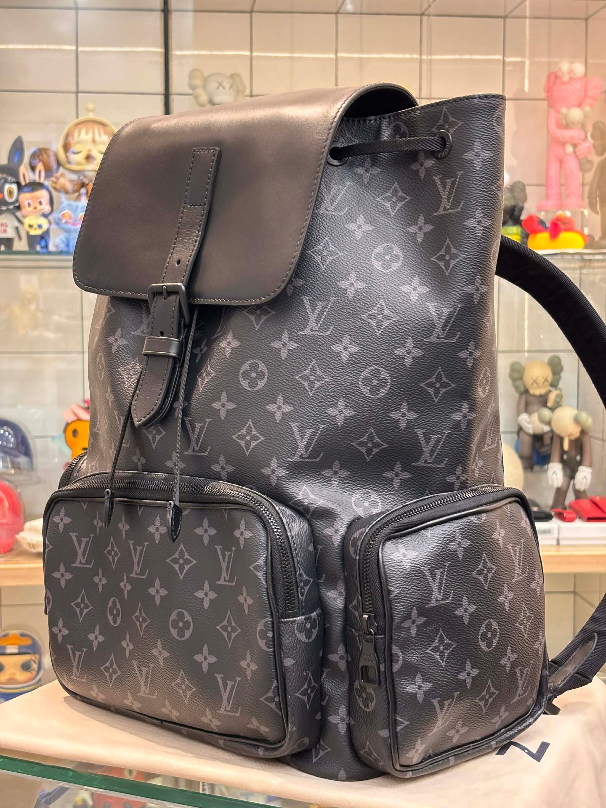 Louis Vuitton Monogram Eclipse Trio Backpack (Like new)